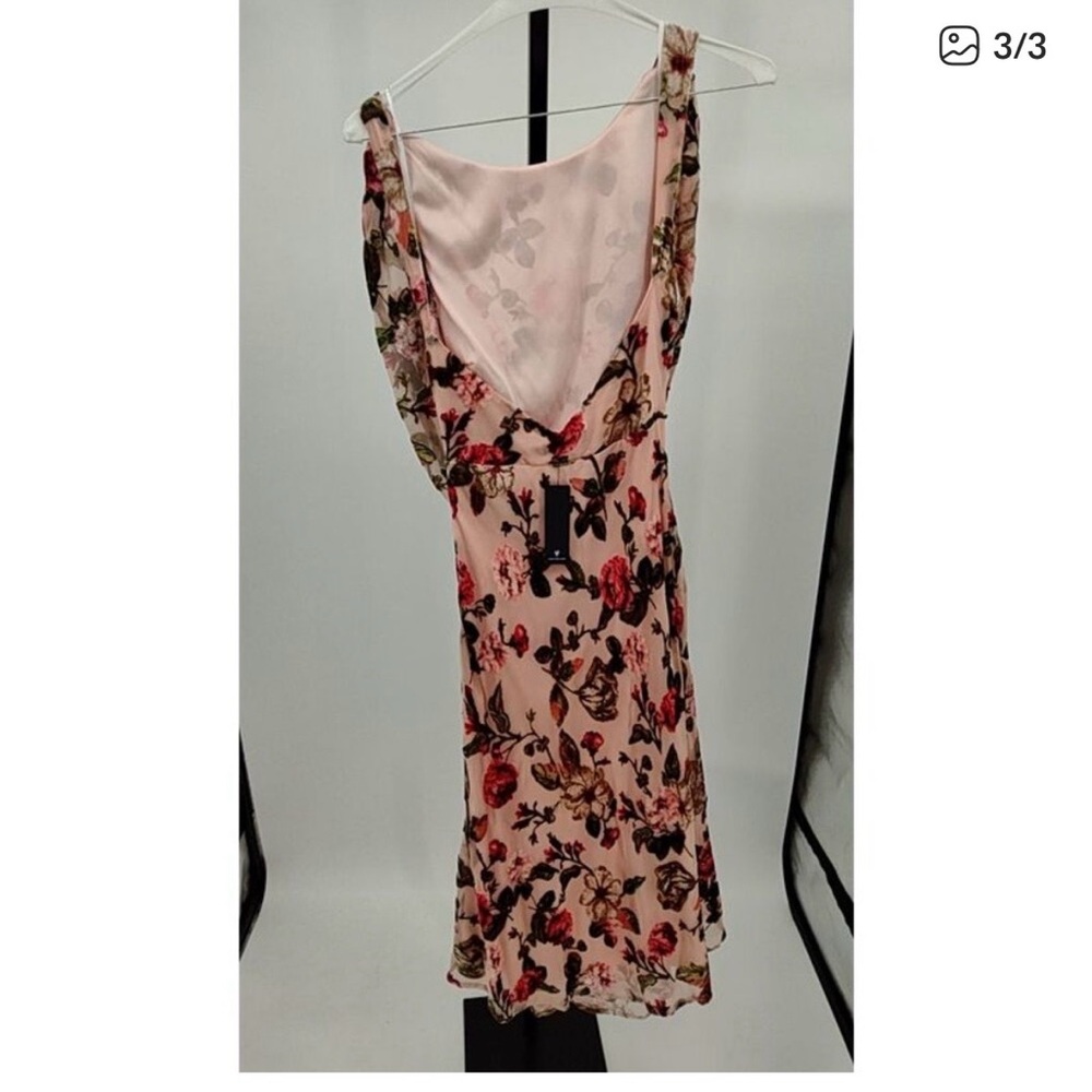 Lulu's pink burned velvet Dress - Picture 3 of 3
